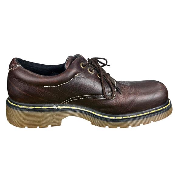 Vintage Dr. Martens Men’s Brown Leather Lace Up Chunky Oxfords Size US 13 main image 5
